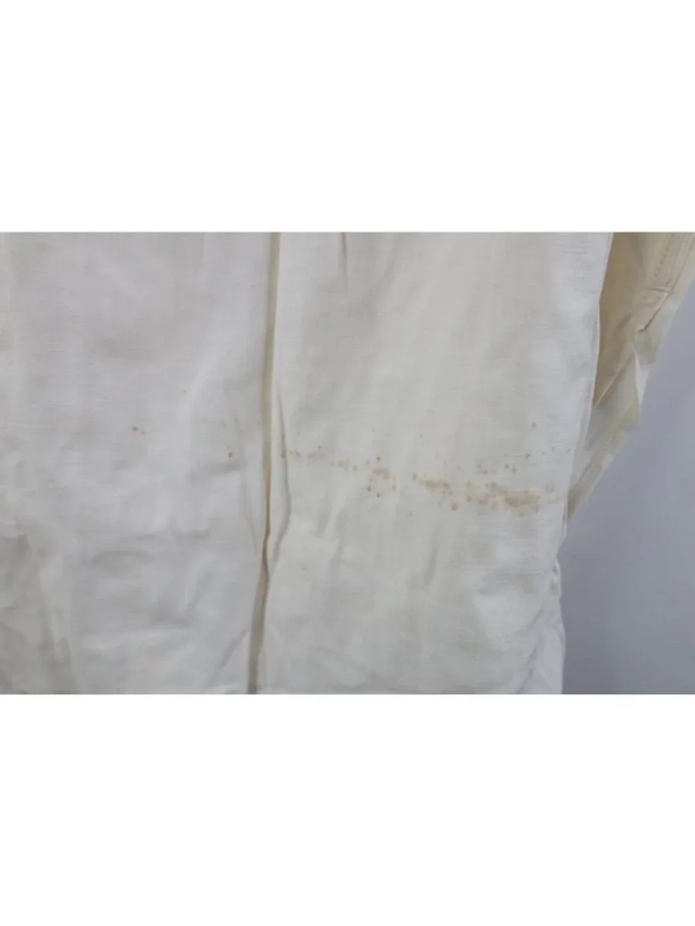 Deadstock 1950s Unissued German Military Mens 36 Hospital Grandpa Shirt White